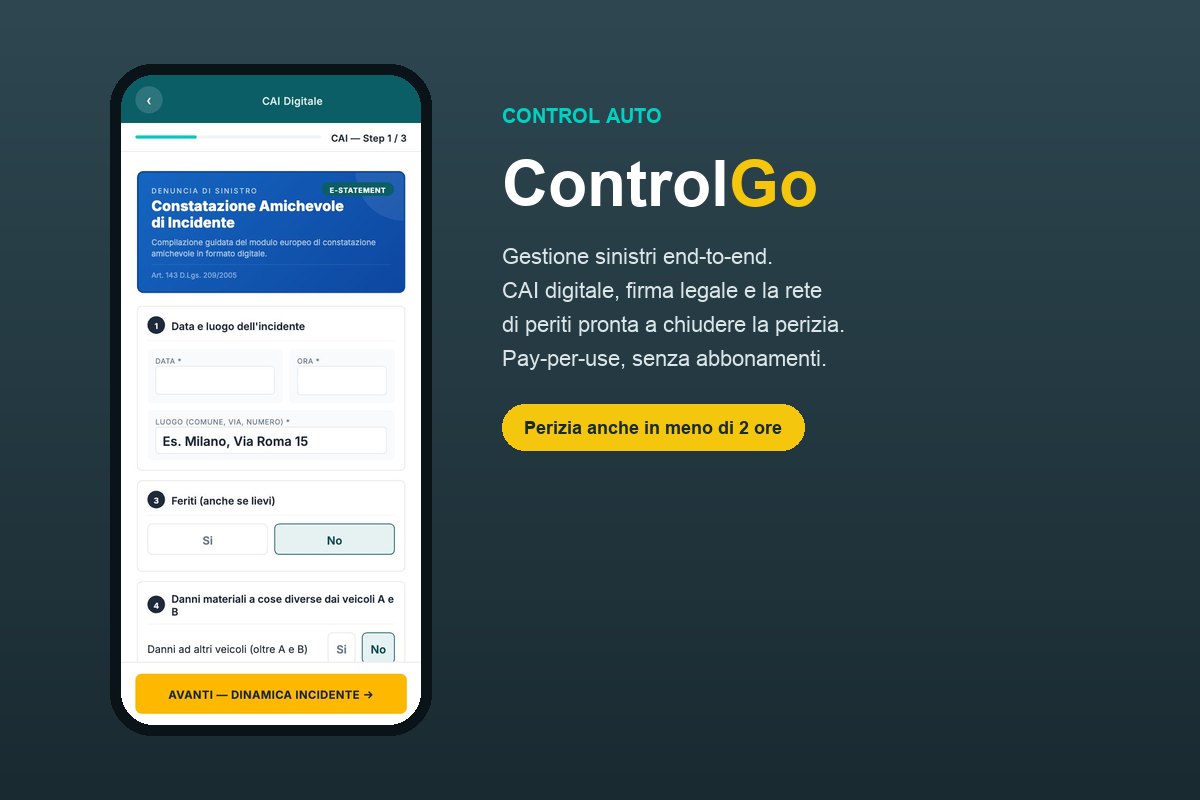 ControlGo — gestione sinistri end-to-end